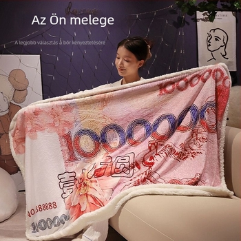 Kreatív, vastag plüss báránybőrös dupla takaró kollégiumi és irodai használatra, geometriai mintával, 150x200–220 cm, téli