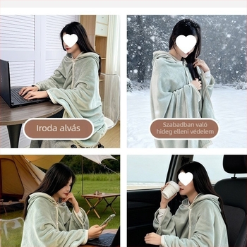 Korall fleece pléd gyapjú anyagból, tavasz- és ősz szezonra, egyszínű mintázat, zsugorodás 2-3%