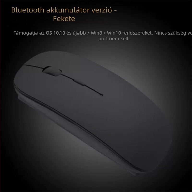 MacBookhoz Bluetoothos vezeték nélküli egér, 1600 DPI, 3 gomb, újratölthető