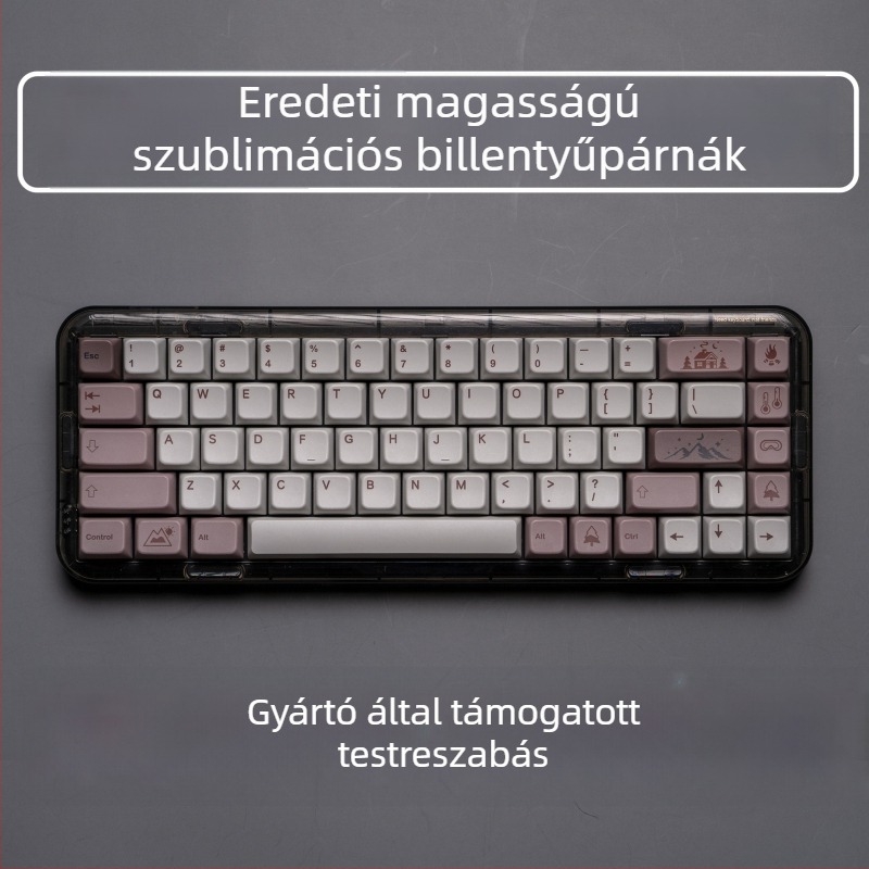 Winter Breathing téma MDA PBT szublimációs billentyűfedők, 157 billentyűs készlet, testreszabható