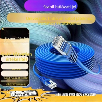 Cat6 Ethernet-kábel, gyors Gigabit, beltéri és kültéri használatra, hosszok 1–20 m