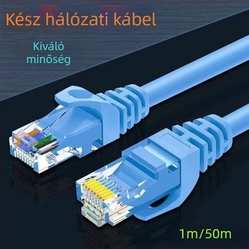 Cat6 Ethernet-kábel, gyors Gigabit, beltéri és kültéri használatra, hosszok 1–20 m