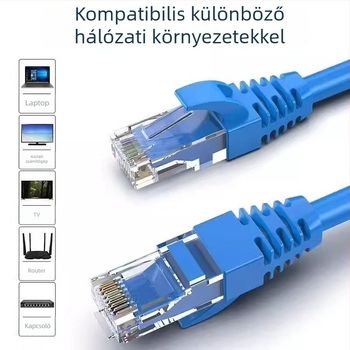 Cat6 Ethernet-kábel, gyors Gigabit, beltéri és kültéri használatra, hosszok 1–20 m