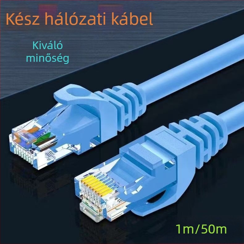 Cat6 Ethernet-kábel, gyors Gigabit, beltéri és kültéri használatra, hosszok 1–20 m