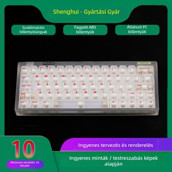 Keycap készlet, Fog modell, Silk Screen nyomtatás, kompatibil a legtöbb mechanikus billentyűzettel, dobozos.