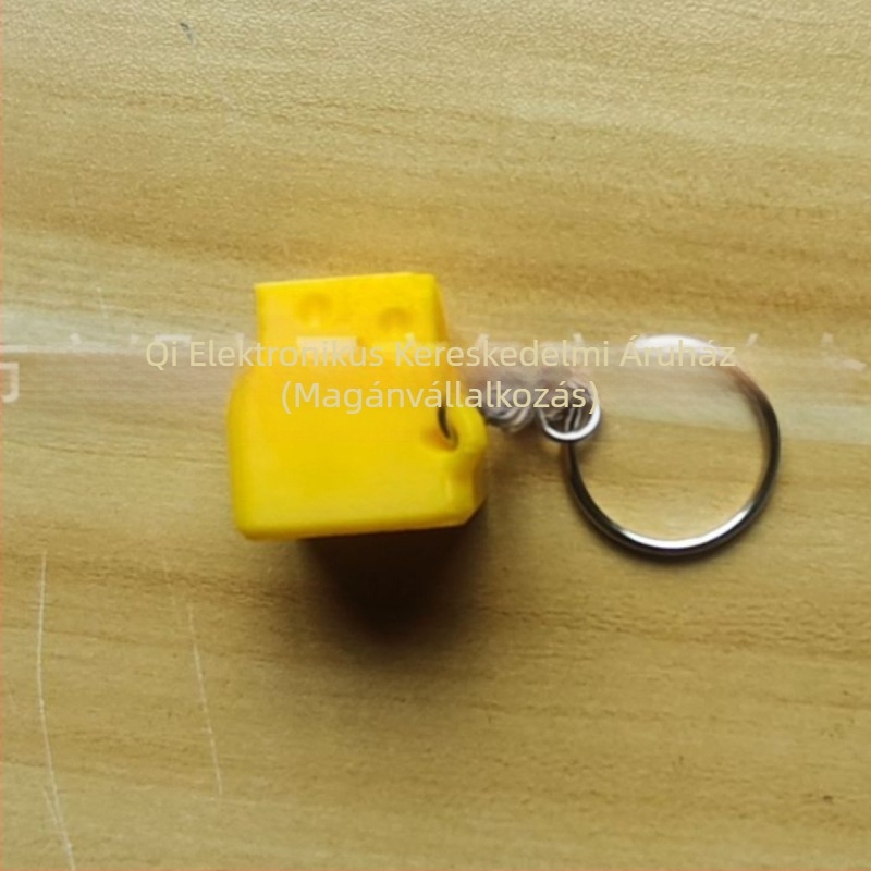 Sajt-alapú mechanikus billentyűzet kulcstartó, stresszoldó, műanyag, modern minimalizmus