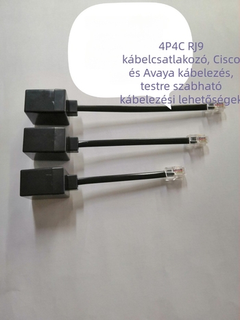 RJ9-es telefon headsethez adaptáló kábel, hangkimenet, CM108 chip