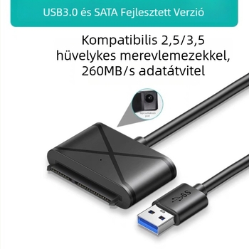 USB–SATA patch kábel JM578 chippel, 480 Mbps, 0.5 m, rézmagú