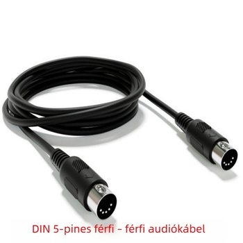 Adapter kábel, 5 tűs DIN férfi csatlakozó, réz mag, hossz 1,5 m