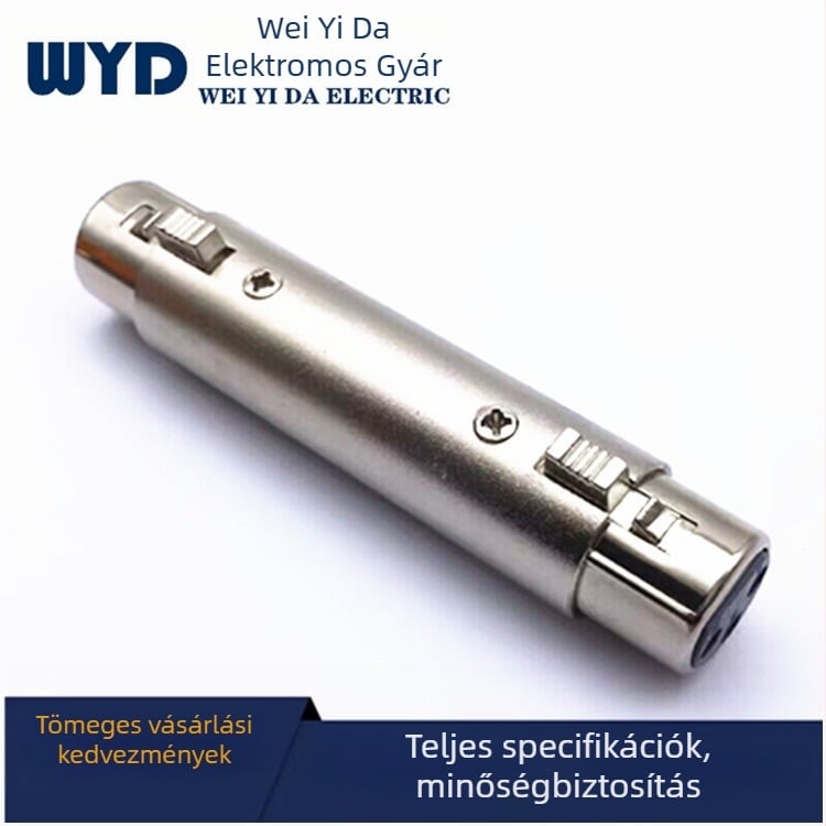 XLR női–női adapter háromvezetékes Caron csatlakozóhoz