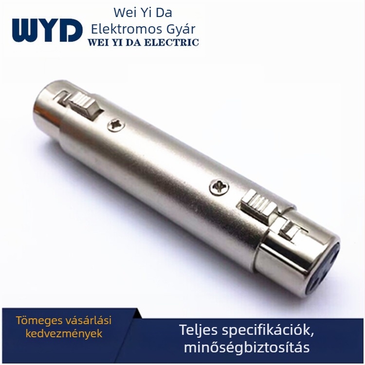XLR női–női adapter háromvezetékes Caron csatlakozóhoz
