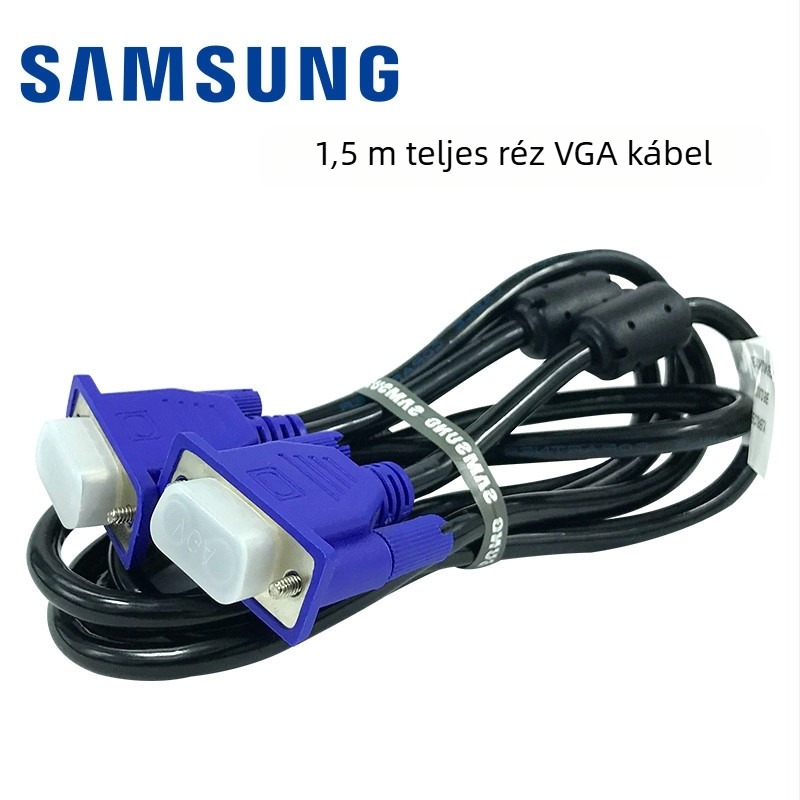VGA-kábel 1,5 m réz, Modellt: 4+5 VGA Line PC/monitor/TV csatlakozáshoz