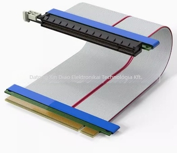 Xinjun PCIe16X PCIe 16x–16x grafikus kártya kiegészítő kábel – adapterkábel