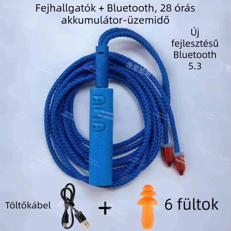 Nianjue audiovisual Vezetékes fülhallgató, 6 mm meghajtó, 3,5 mm-es csatlakozó, beépített mikrofon