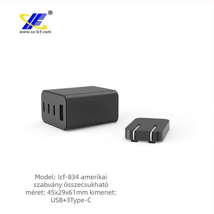 LCF PD90W Gyors Töltésű Telefon Tok (Természetes Gumi, Töltő Tok)