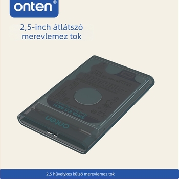 Oten Uhd2 2,5 hüvelykes külső átlátszó HDD-ház, ABS anyag, 8 TB-ig támogatja, USB 3.0 5 Gbps