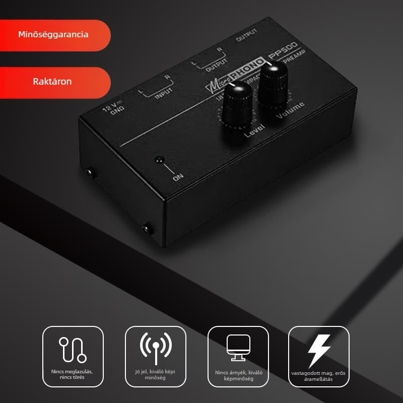 PP500 előerősítő lemezjátszóhoz USB 3.0, külső tápegység, 5 Gbps átviteli sebesség