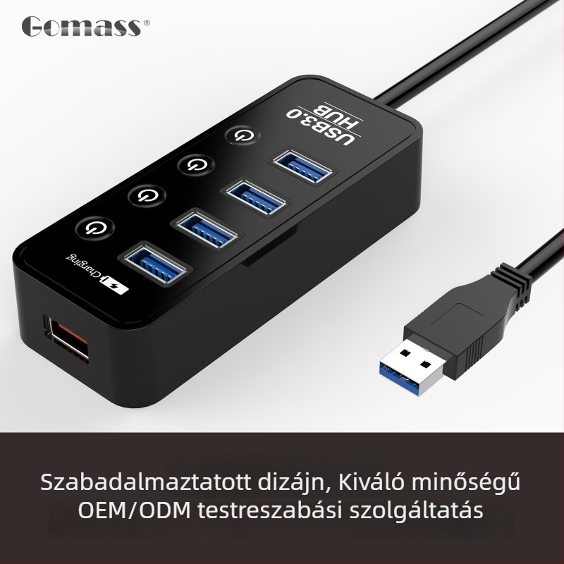 Új egyedi modell gyors USB 3.2 Gen 1 négyportos hub