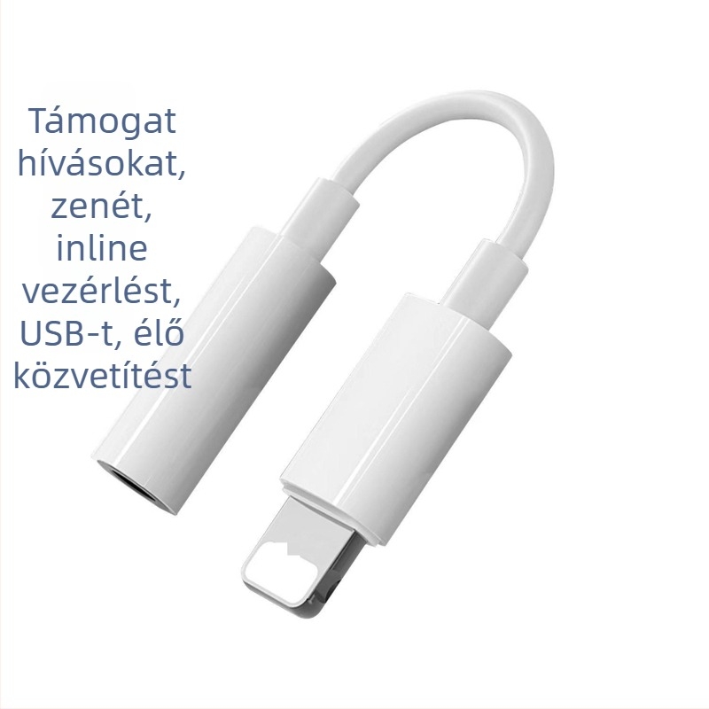 Apple Lightning audió adapter kábel — Core material: silver-plated copper wire; Wire material: oxygen-free copper; Craft: silver plating; Processing mode: OEM; Brand: Xinxianglian