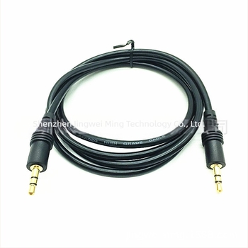 3,5 mm-es audio kábel aranyozott bevonattal, réz vezető, hossz 1,5–20 m