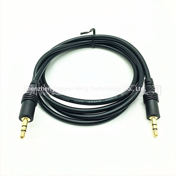 3,5 mm-es audio kábel aranyozott bevonattal, réz vezető, hossz 1,5–20 m