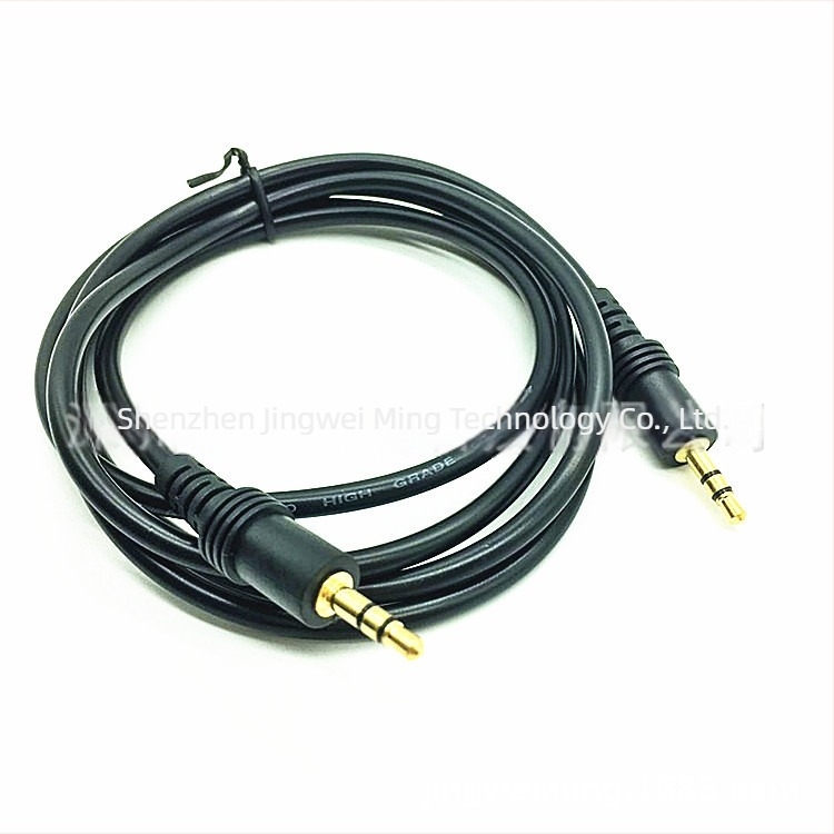 3,5 mm-es audio kábel aranyozott bevonattal, réz vezető, hossz 1,5–20 m
