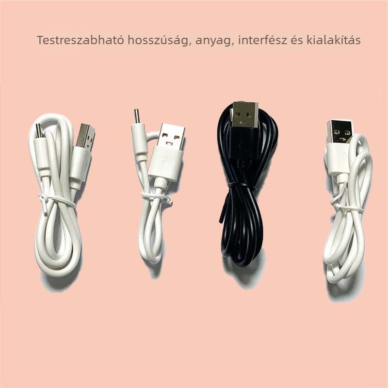 Type-C USB töltőkábel, tiszta réz vezető, kétmagos dizájn, kompatibil Type-C töltőeszközökkel