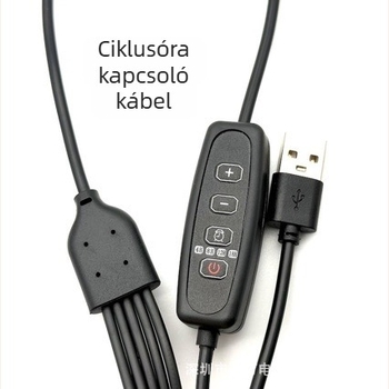 USB növénynövesztő és akvárium világítás, 24 órás ciklusú, kapcsolóval