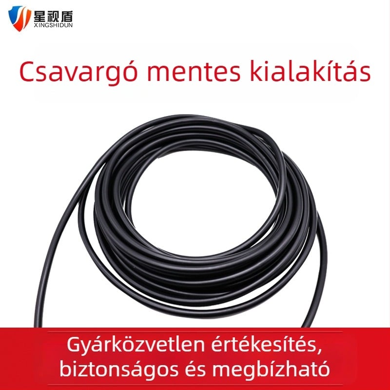 Tiszta rézből készült DC tápcsatlakozó hosszabbító kábel a Fluorite kamerához, 5V–12V, 3-pontos csatlakozó, szilikon-PVC burkolat