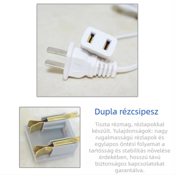 Háztartási belső használatra készült áramhosszabbító kábel — PVC burkolat, vezető tiszta réz/alumínium, belső AC-hosszabbító, -10°C-ig működik