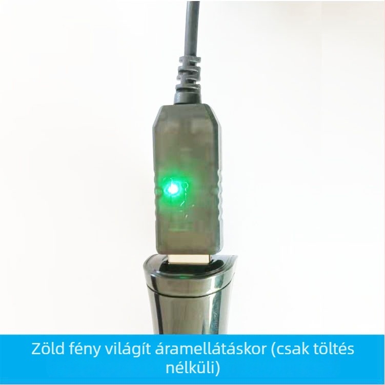 USB Boost Kábel - Többfeszültség kimenet (4.2V/7.4V/8.4V/9V/12.6V), 1 m, 18650 Li-ion akkumulátor