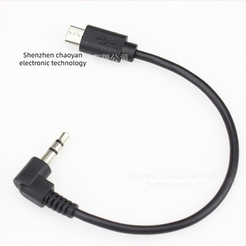 3,5 mm-es audio–mikrofon adapterkábel, 5P mikro csatlakozó, digitális hangrögzítő kábel