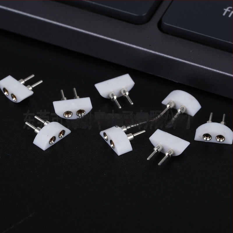 2‑pontos ívelt pin header és női header, LED-szalag csatlakozó, 2,54 mm közép, 10 mm hosszú, tinbevonatú érintkezők, 3C digitális alkalmazások