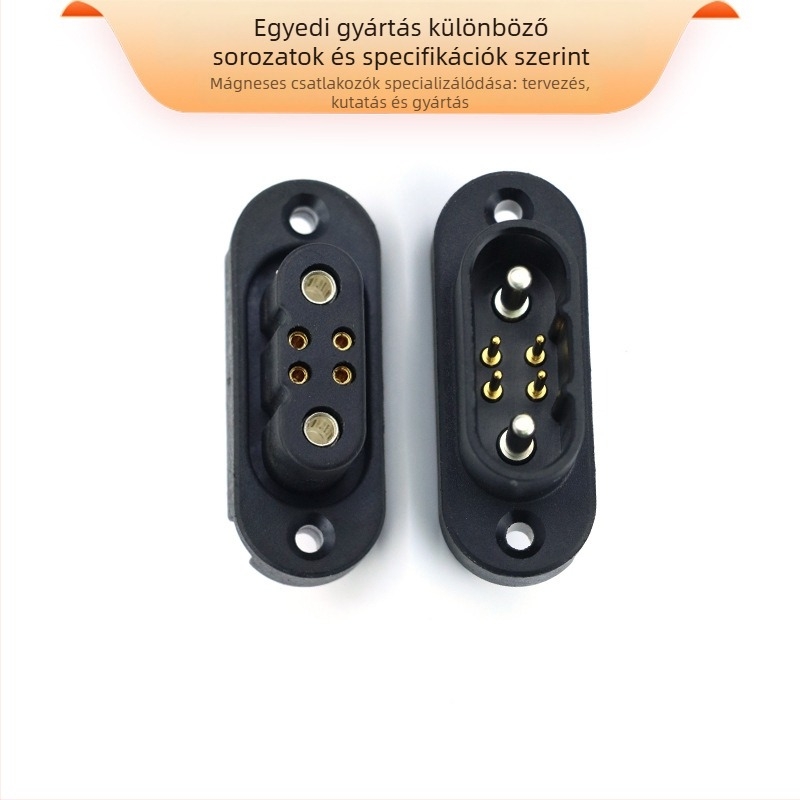 Mágneses töltőcsatlakozó (ovális) – nagy áramerősség, testreszabható, minden elektronikus készülékhez