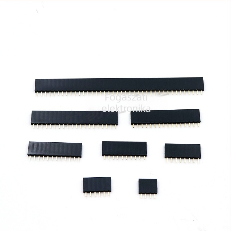120 darab 2,54 mm-es egy soros pin-socket csatlakozó PCB-hez – készlet
