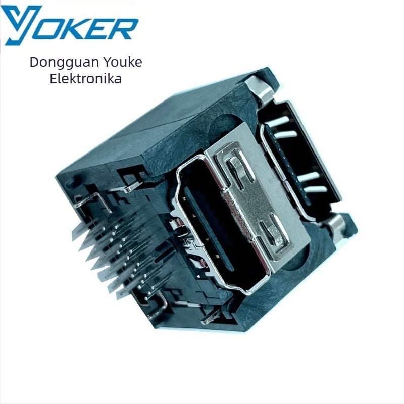 Ipari HDMI női csatlakozó LCP-vel, kétszintű kialakítás, 4K60Hz, HDMI 2.0-kompatibilis, hőálló