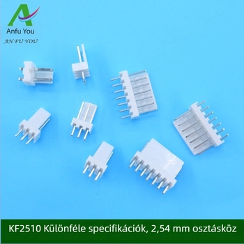 KF2510 2P-12P egyenes tűs aljzat, 2,54 mm