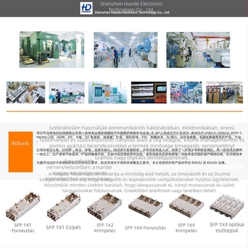 Hande QSFP-DD 1x1 optikai ketrec, QSFP variáció, digitális hálózat