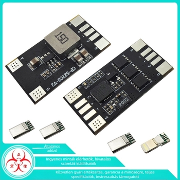 Hongzhengxin Type-C USB központi vezérlő tábla, Type-C férfi csatlakozóval, 3C Digital alkalmazásához, egyportos, 20V gyors töltés 100W-ig adattal
