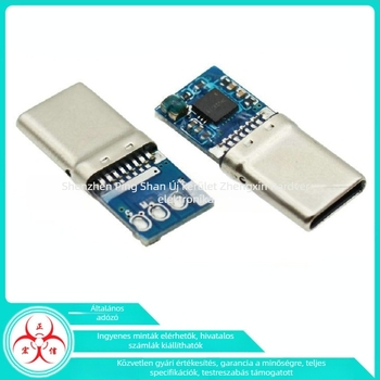 Hongzhengxin Type-C USB központi vezérlő tábla, Type-C férfi csatlakozóval, 3C Digital alkalmazásához, egyportos, 20V gyors töltés 100W-ig adattal