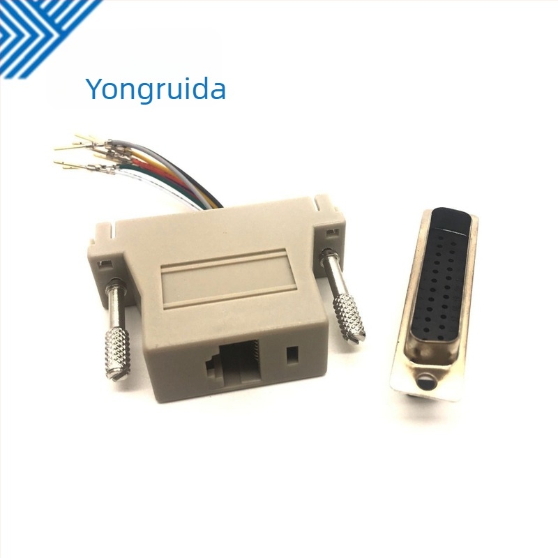 RJ45–DB25 adapter, DB25 férfi csatlakozó PCB-hez
