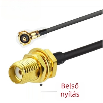 Hai Yuefeng IPEX4–SMA női adapter hosszabbító RF jumper kábel, PVC szigetelés, 3C digitális alkalmazások