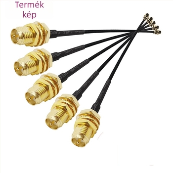 Hai Yuefeng IPEX4–SMA női adapter hosszabbító RF jumper kábel, PVC szigetelés, 3C digitális alkalmazások