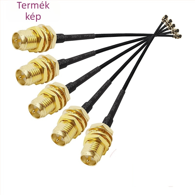 Hai Yuefeng IPEX4–SMA női adapter hosszabbító RF jumper kábel, PVC szigetelés, 3C digitális alkalmazások