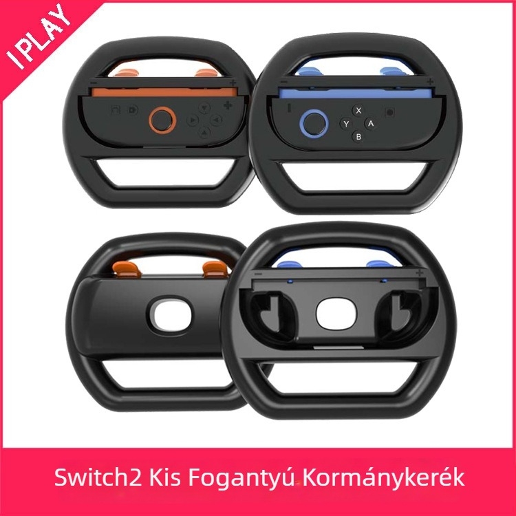 IPALY Switch2 kis kezelői kormánykerék – ABS, 2 kormánykerék a készletben, 2 játékos támogatás, Egyszerűsített változat