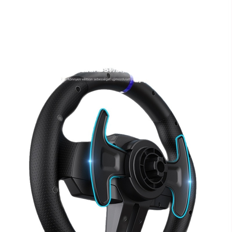Lashda V900 Gen2 játékvolán versenyszimulátorhoz – USB interfész, ABS anyag, vibráció, kompatibilis PC, PS3, PS4, Xbox