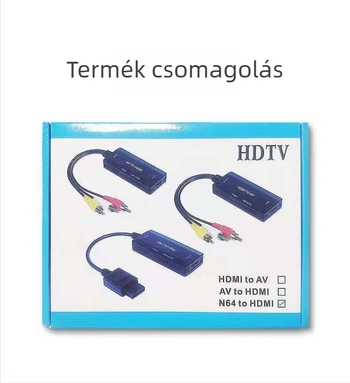 N64 to HDMI konverter CYX-610 – 720p/1080p kimenet, HDMI interfész, ABS ház