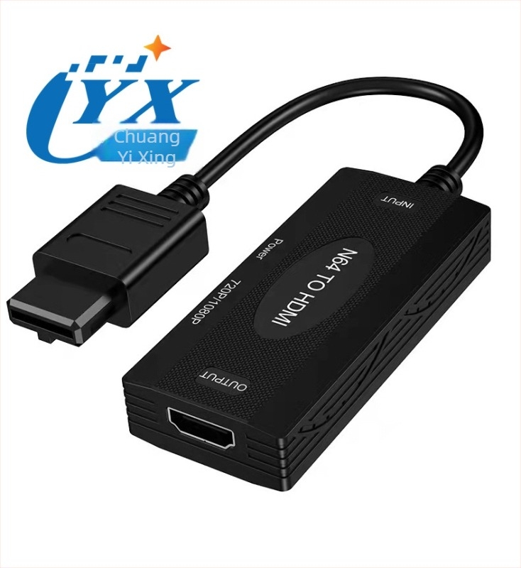 N64 to HDMI konverter CYX-610 – 720p/1080p kimenet, HDMI interfész, ABS ház