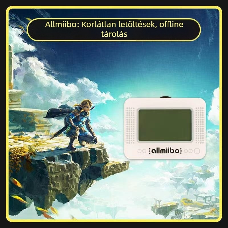 Allmiibo-emulátor Nintendo Switch-hez Bluetooth-kapcsolattal, ABS anyag, egyszerűsített verzió