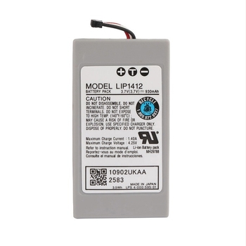 Lip1412 Li-ion akkumulátor Sony PSP Go hordozható játékkonzolhoz, 930mAh, USB töltés